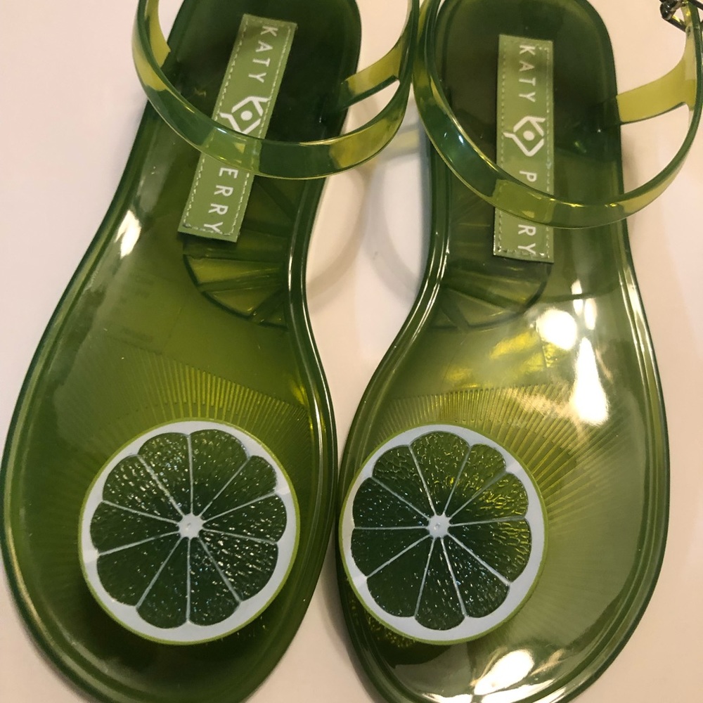Katy Perry Women's Geli Flat Lime Sandal